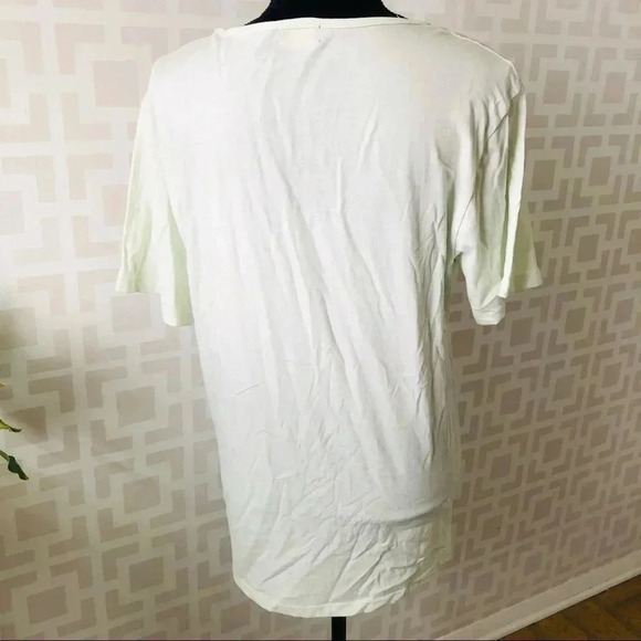 Poolhouse Women’s Mint Green Plant Graphic Short Sleeve Oversized Tee Medium - Picture 3 of 4